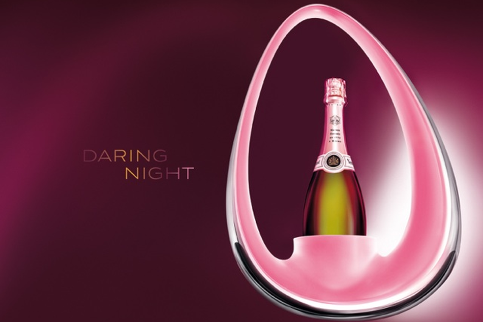 A brand new creation by Veuve Clicquot Rosé and Karim RASHID.