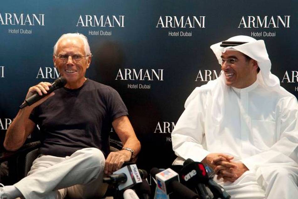 Opened by fashion maestro Giorgio Armani and Mohamed Alabbar, Chairman of Emaar Properties PJSC