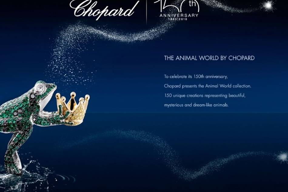 Chopard's exhibition of its 150th Anniversay "Animal World" collection opens July 16 in Singapore