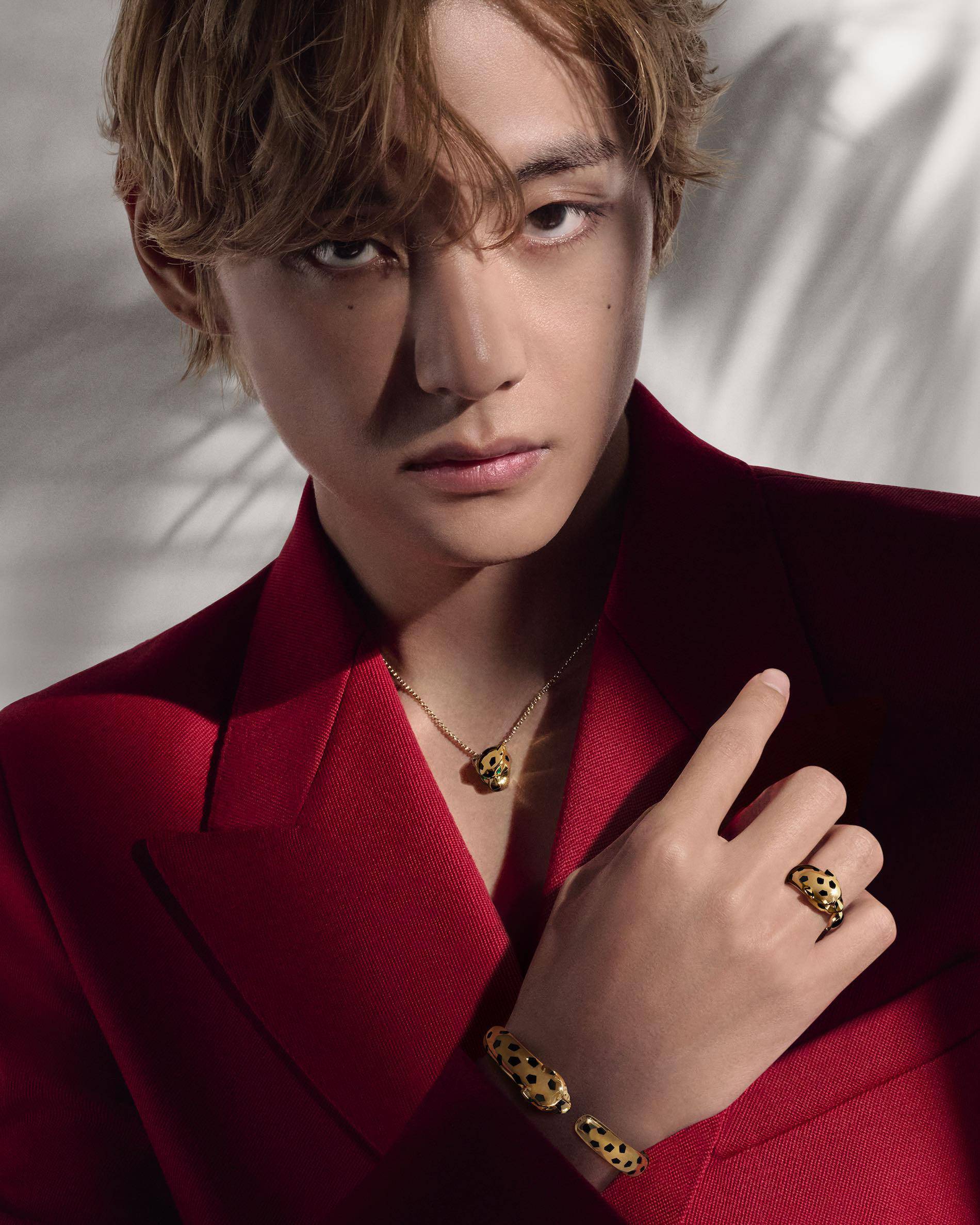 V Of Bts Stars In Panth Re De Cartier Campaign Senatus