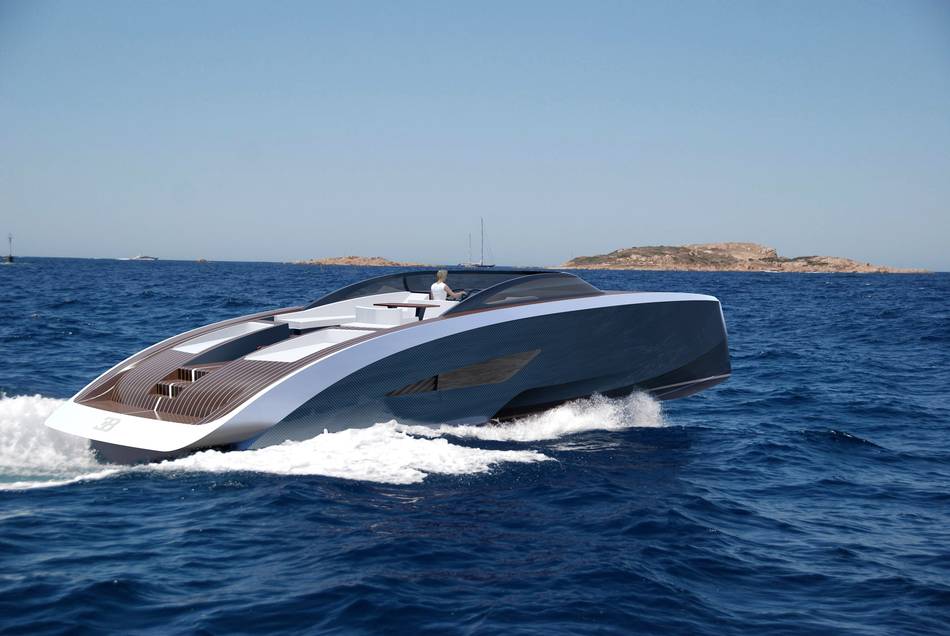 The makers of the world's fastest production super sports car and the world's largest motor yacht builder come together to produce three models from 42ft to 88ft