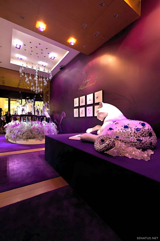 The "King of Jewellers, and Jeweller of Kings" Cartier presents its naturellement exhibition showcasing its precious flora and fauna jewellery collections at its ION boutique in Singapore