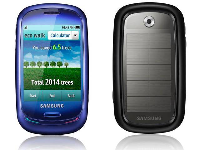 Samsung Blue Earth is powered by a solar panel charger and made from recycled plastic bottles