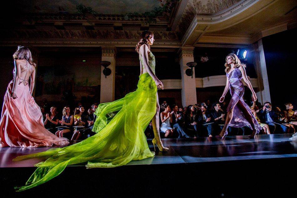 Donatella Versace has put out a sensuous collection of maxi and mini couture dresses for this season's Haute Couture Week | Photo credit: Kevin Tachman