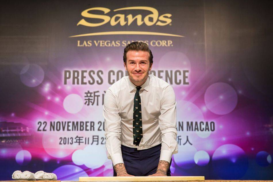 Beckham's new role with Las Vegas Sands will involve the development of dining, retail and leisure concepts in its Asian properties in Singapore and Macau