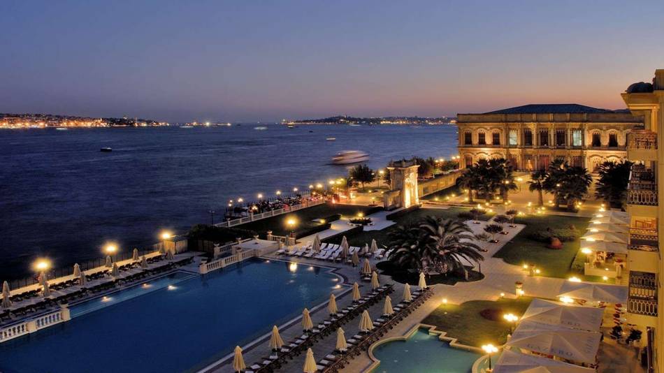 The Ciragan Palace Kempinski is consistently voted best hotel in Istanbul