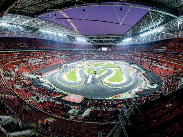 The Race of Champions event was held in Wembley Stadium in 2007 and 2008 