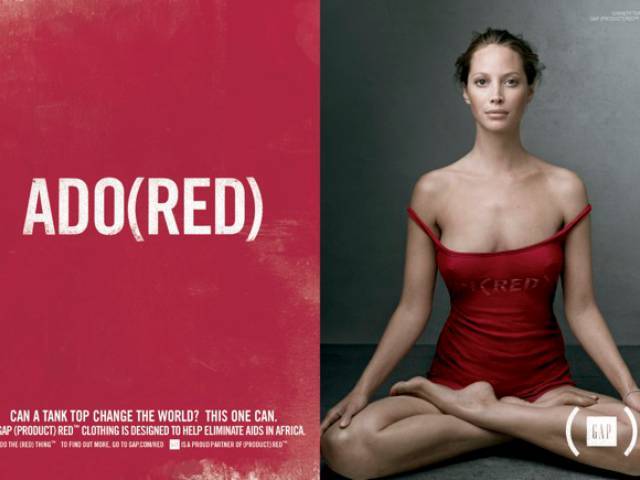 Christy Turlington in Gap's (PRODUCT) Red campaign