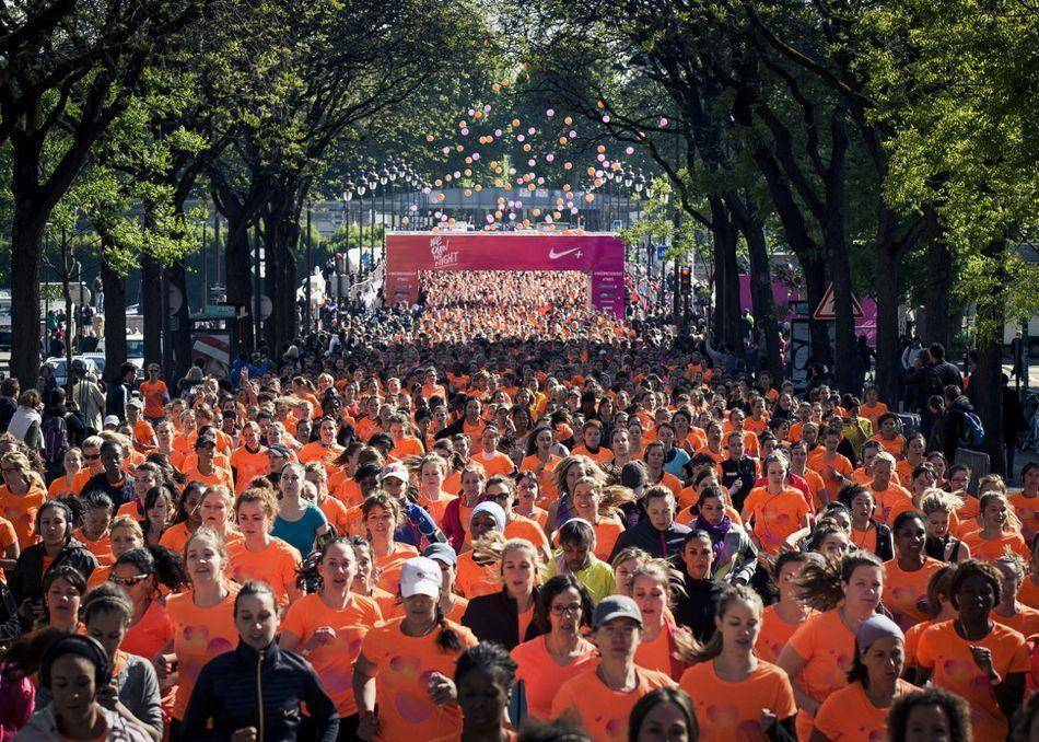 A running initiative started by Nike united thousands of female runners in a celebration of sport, style, design and culture when it was held in the streets of Europe's capitals of London, Amsterdam, Berlin, Paris and Milan