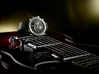 The special edition timepiece features four key design features from the self-tuning musical instrument  and reinvents them on its dial
