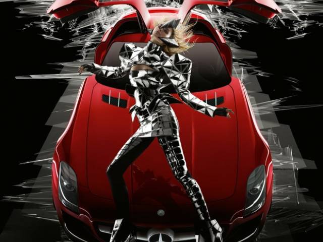 Mercedes asked the artist Nick Knight and fashion designer Gareth Pugh to create the new ad campaign