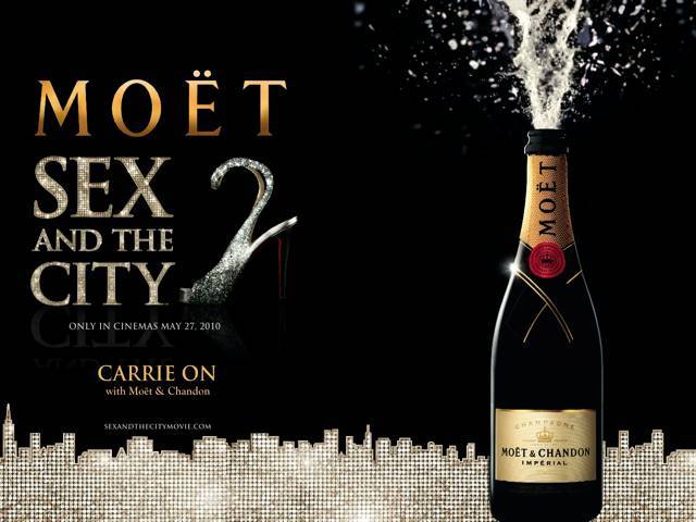 Moët & Chandon celebrates with the release of New Line Cinema's “Sex and the City 2”