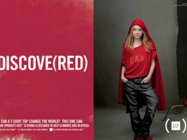  Dakota Fanning in Gap's (PRODUCT) Red campaign