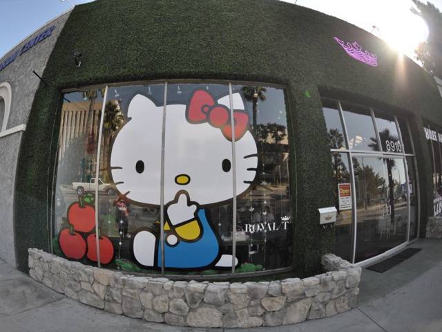 The exhibition Hello Kitty ran from October 23 to November 15 at Royal/T in Culver City, CA  | Credit: <a href="http://www.flickr.com/photos/bokehbunny/4160108508/">flickr/bokehbunny</a>