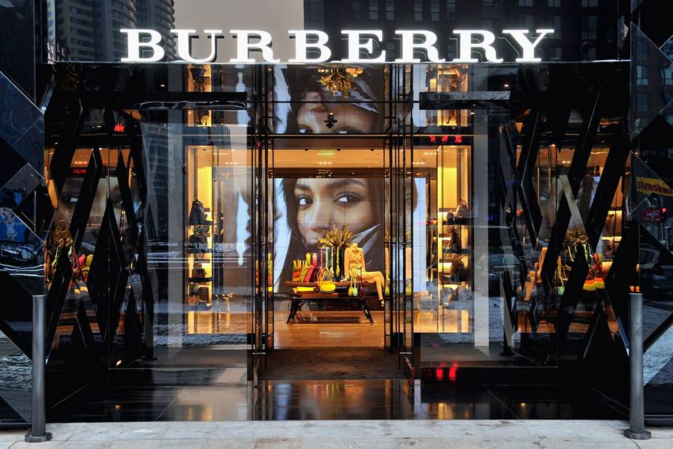 Burberry's most technologically advanced flagship store at Sparkle Roll Plaza in Beijing