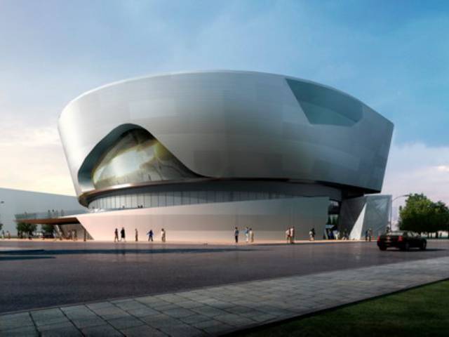 The SAIC-GM Pavilion is situated in the Puxi Section of Shanghai Expo Park