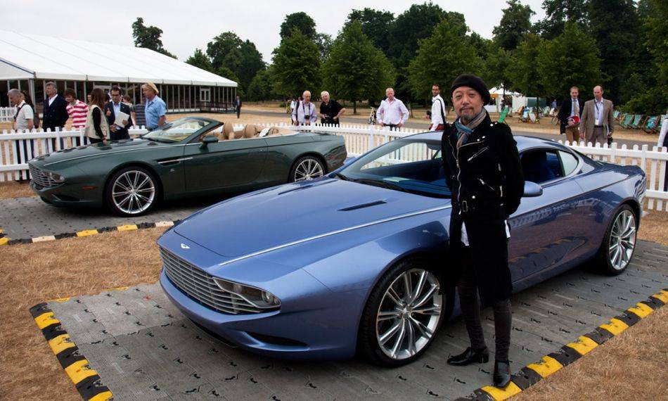 Zagato design chief Norihiko Harada with the 2013 Aston Martin DBS Coupe Zagato Centennial