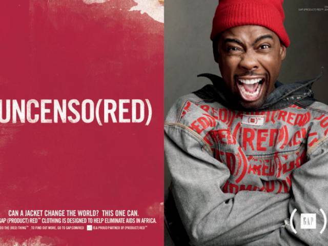 Chris Rock in Gap's (PRODUCT) Red campaign