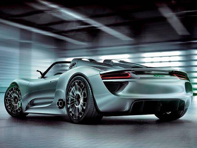 A high-performance mid-engined concept sports car with ultra-efficient, low-emission drive technology