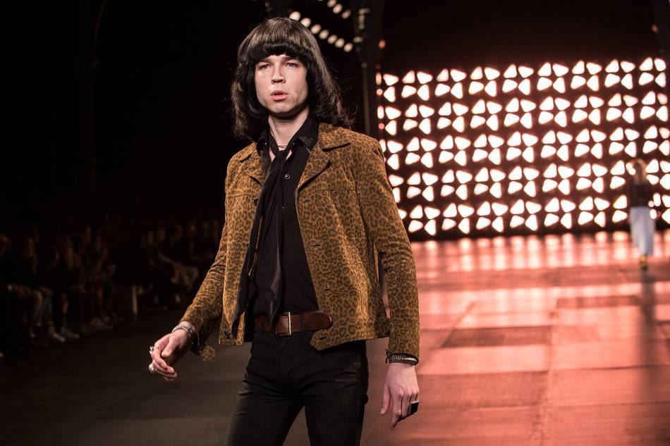 Hedi Slimane goes psychedelic for the cowboy-inspired look, suitable for a fashionable trip out into the Mexican desert