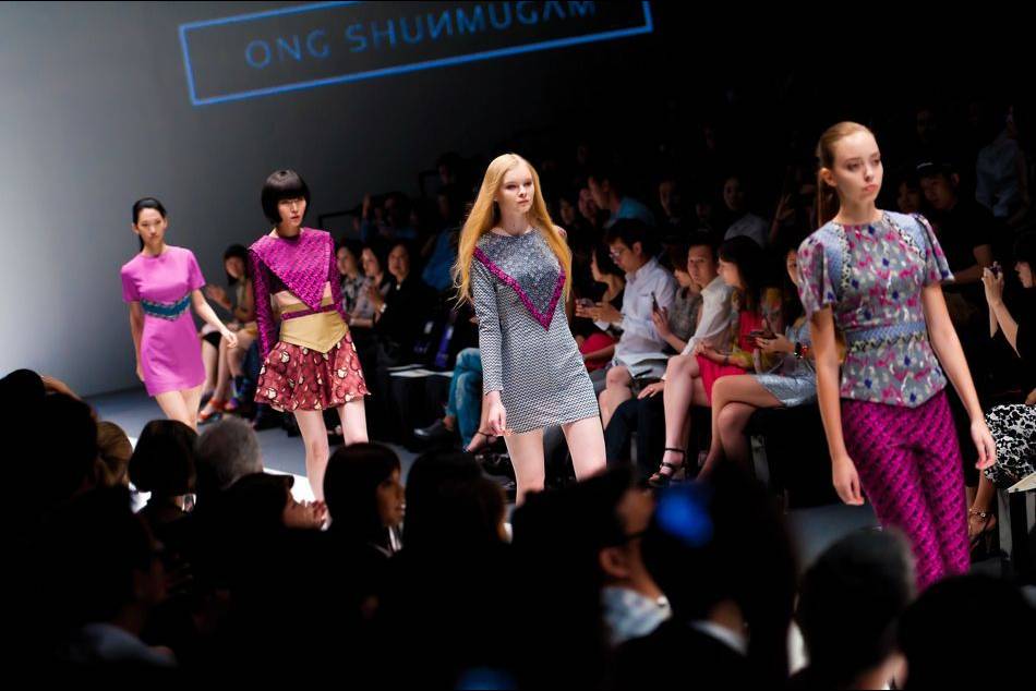 Singapore label ONG SHUNMUGAM showcased its Fall Winter 2014 collection at Audi Fashion Festival, inspired by the architectural heritage of the country