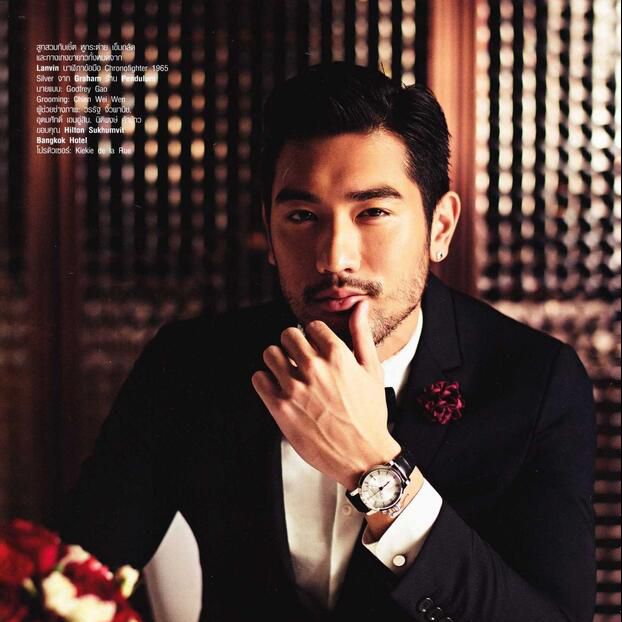 Godfrey Gao Covers Harper's Bazaar Men Thailand in Giorgio Godfrey Gao Covers Harper's Bazaar Men Thailand in Giorgio