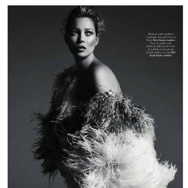 VOGUE PARIS ☆ Kate Moss kate moss for US vogue, jan 1995 ph. by irving penn