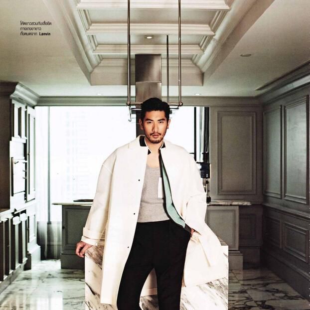 Godfrey Gao Covers Harper's Bazaar Men Thailand in Giorgio Godfrey Gao Covers Harper's Bazaar Men Thailand in Giorgio