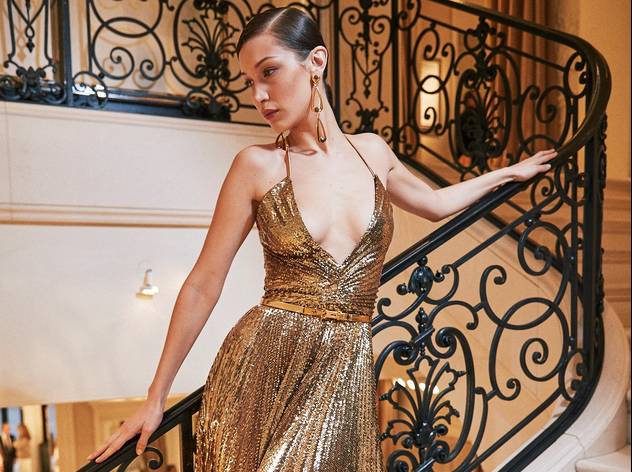 Ralph lauren gold dress 2019 online