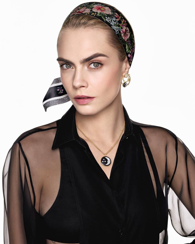 Cara Delevingne stars in the Dior Joaillerie Rose des Vents 2022