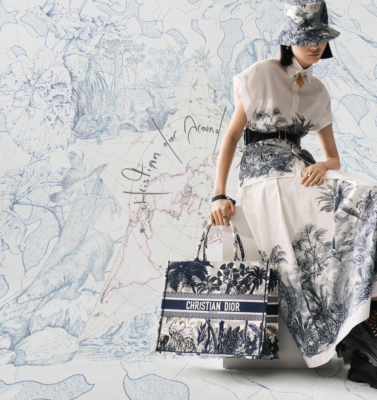 最安値挑戦】 World Dior DIOR Collection 手書き絵画 Around 「Around