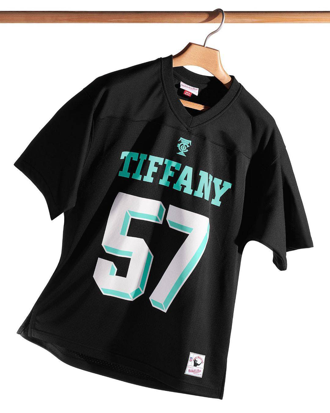 Tiffany & Co. x NFL x Mitchell & Ness Football Jersey Black/Tiffany Blue