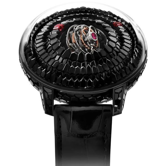 Mystery Tourbillon Black Spinel by Jacob Co. only timepiece