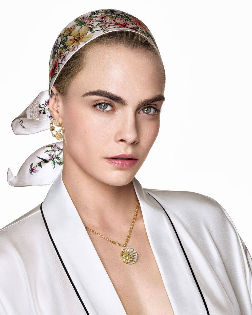 Cara Delevingne Dior Lucky Charms Jewelry Campaign