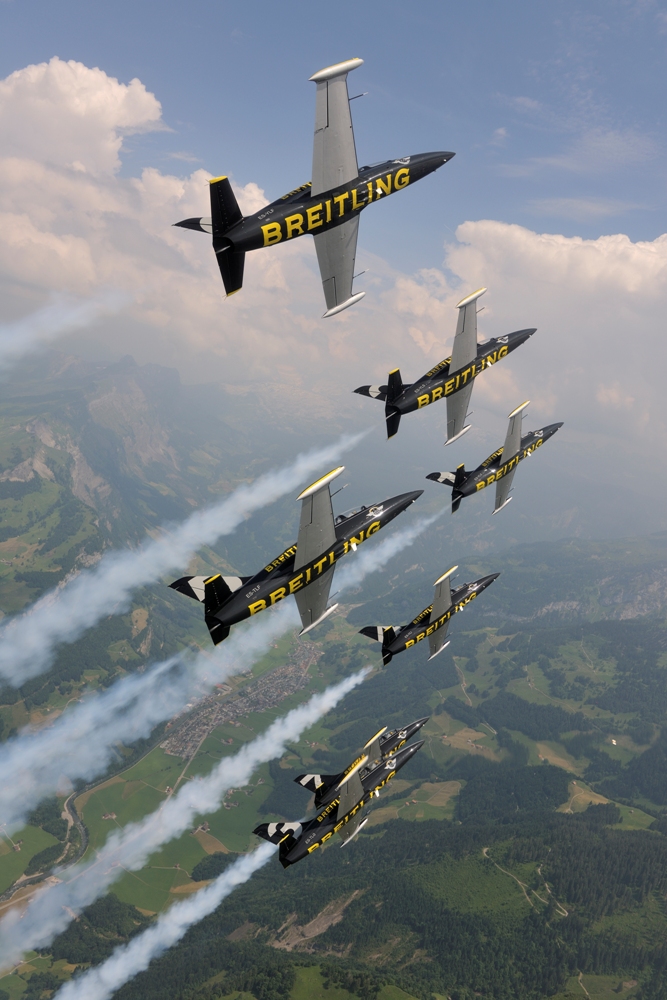 Breitling Jet Team Aerobatics Display At Sentosa Senatus