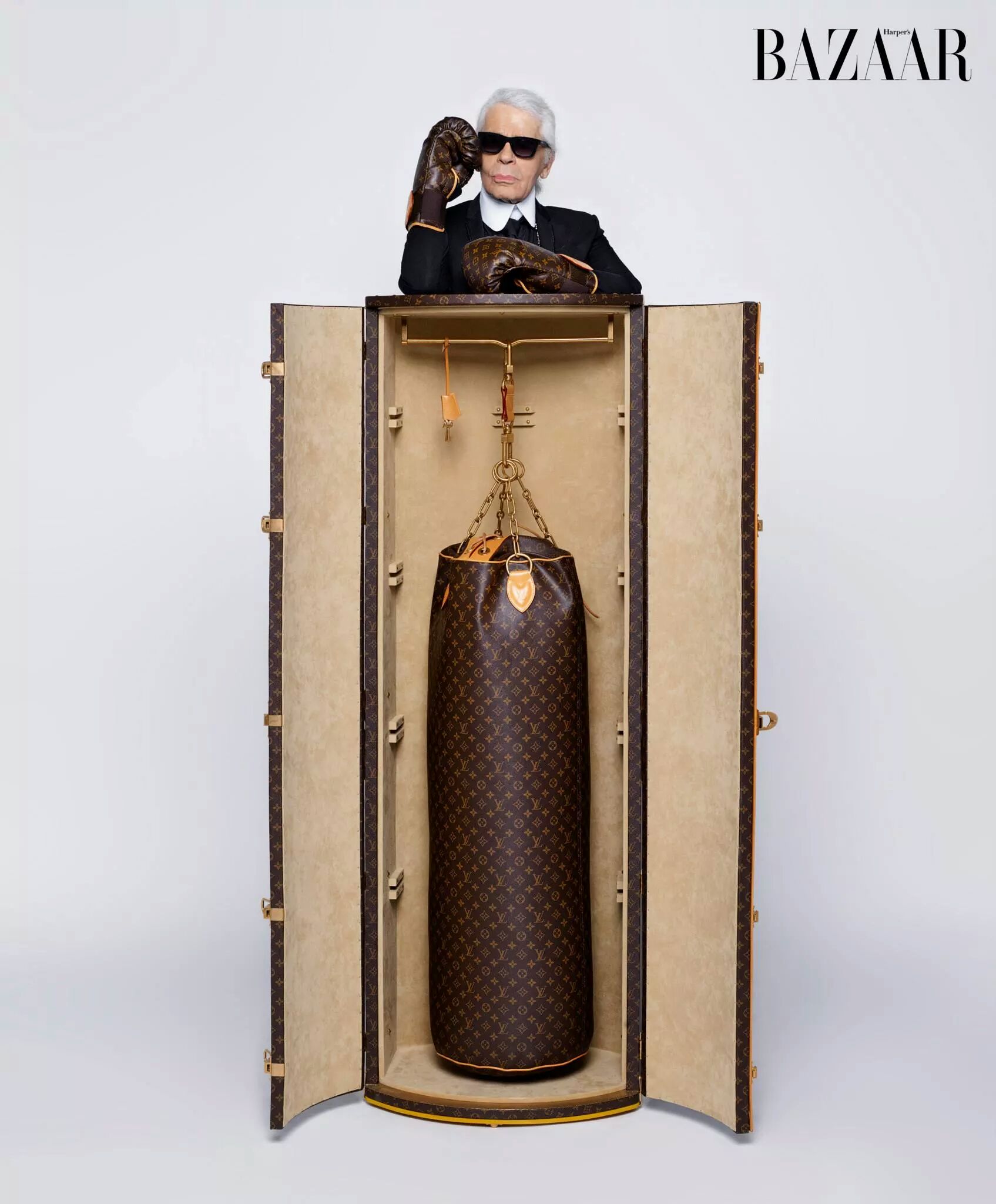 Louis Vuitton - Karl Lagerfeld at work for the Louis Vuitton Celebrating  Monogram Collection.
