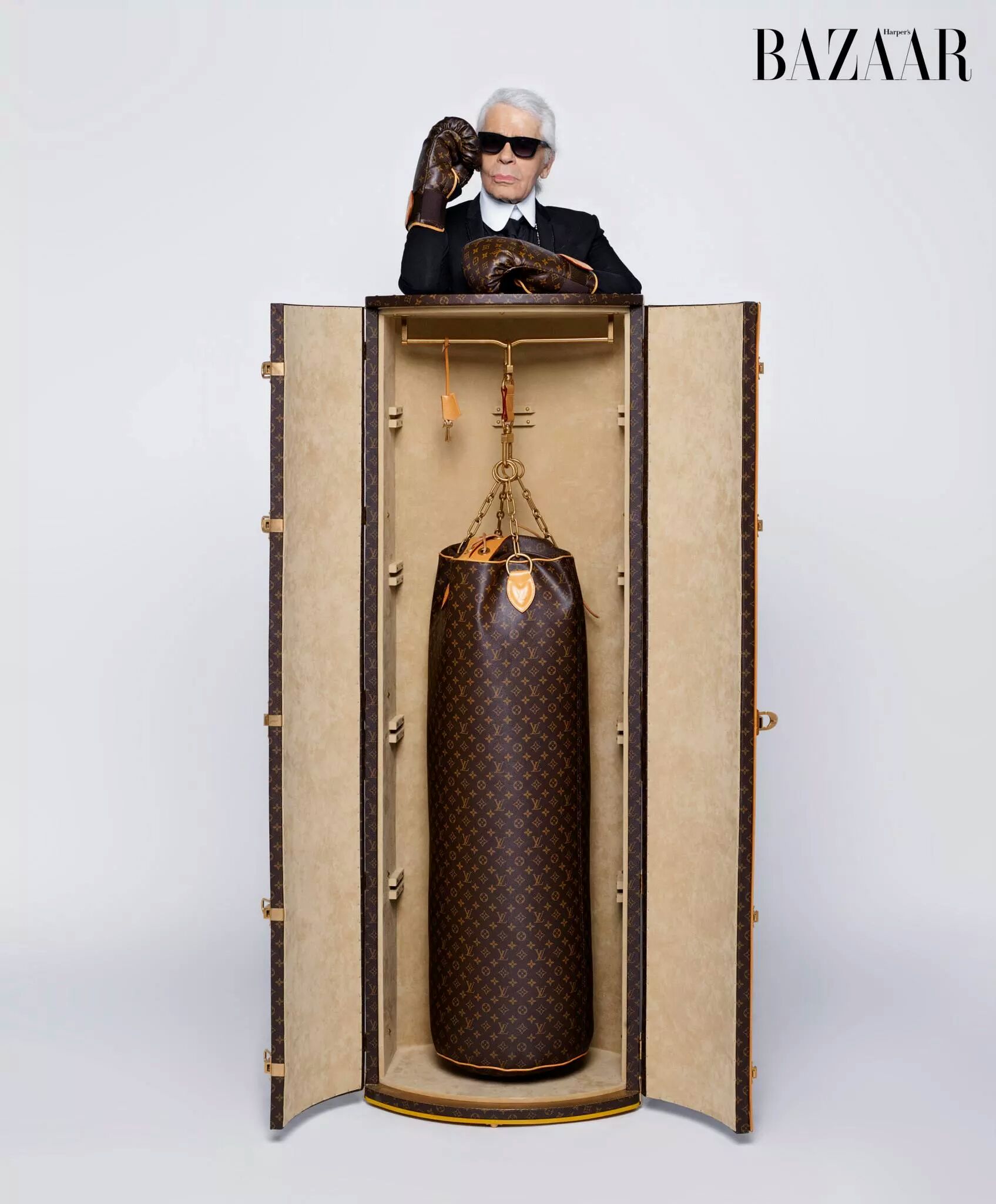 Karl Lagerfeld x Louis Vuitton Monogram Iconoclasts Punching Bag Mini