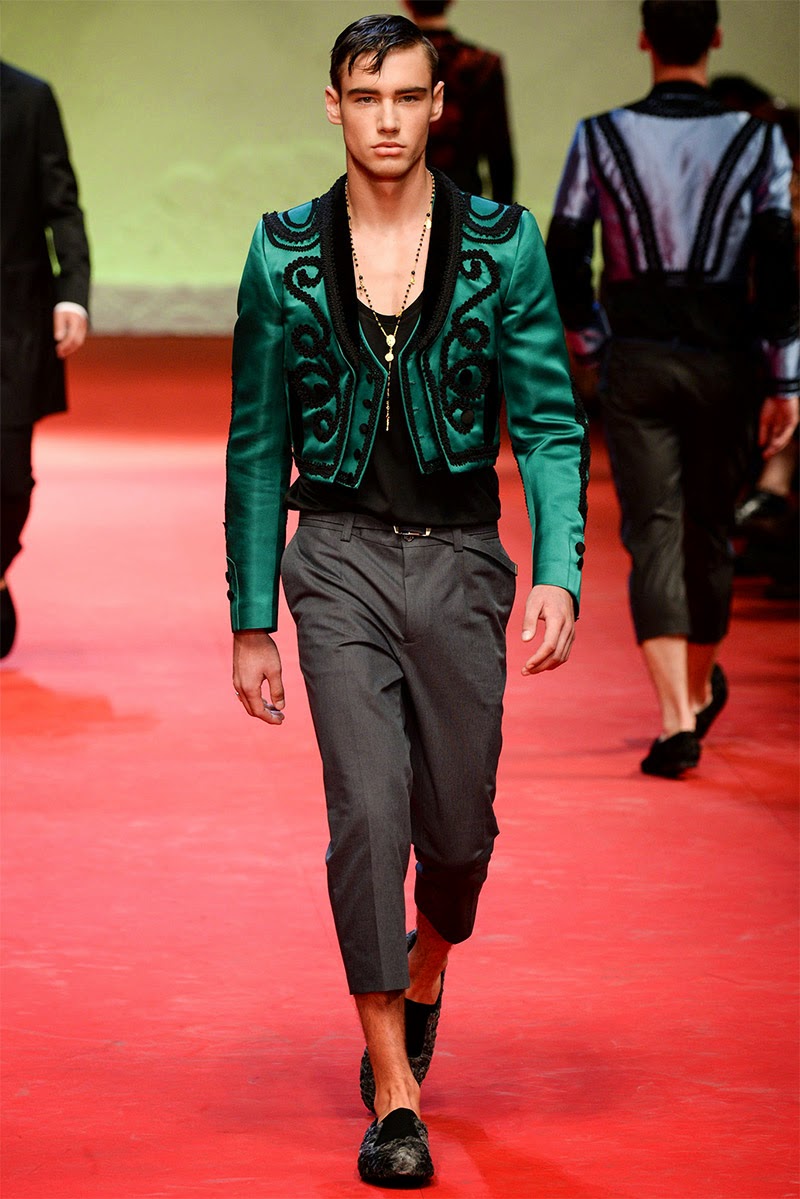 Spanish Influence of Sicily in Dolce & Gabbana Spring/Summer 2015 Menswear