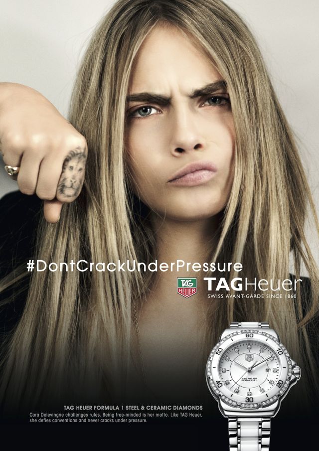 Cara Delevingne is Latest Brand Ambassador for TAG Heuer SENATUS