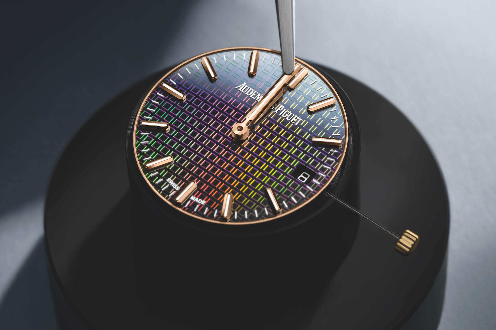 Audemars Piguet Introduces the Black Ceramic Royal Oak 34 mm “Rainbow”