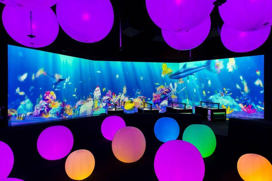 The ArtScience Museum at Marina Bay Sands is now home to Singapore's largest digital playground with installations that dynamically evolve through human presence and participation