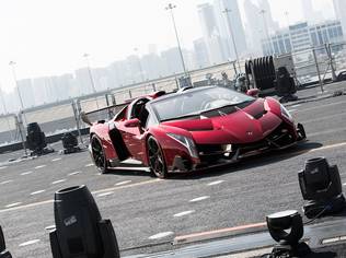 Priced at £2.8 million / US$4.78 million before tax, the V12 Veneno displaces the Bugatti Veyron and is limited to an exclusive production run of nine units