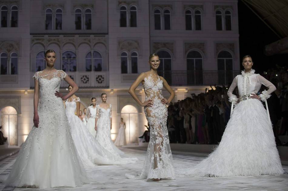 A star-studded cast of supermodels showcased the exquisite Atelier Pronovias and Pronovias collections for 2015 which was inspired by the history of the company over the last half-a-century