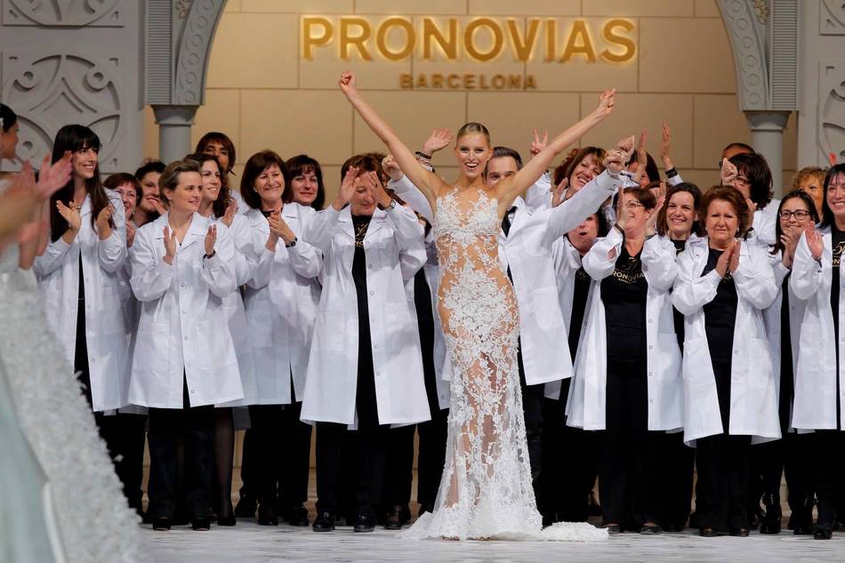 A star-studded cast of supermodels showcased the exquisite Atelier Pronovias and Pronovias collections for 2015 which was inspired by the history of the company over the last half-a-century