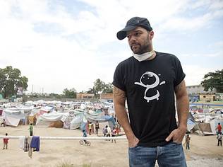 Ricky Martin traveled to Port-au-Prince today with Habitat for Humanity International