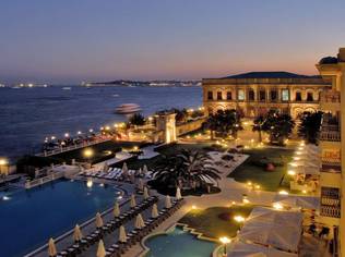 The Ciragan Palace Kempinski is consistently voted best hotel in Istanbul