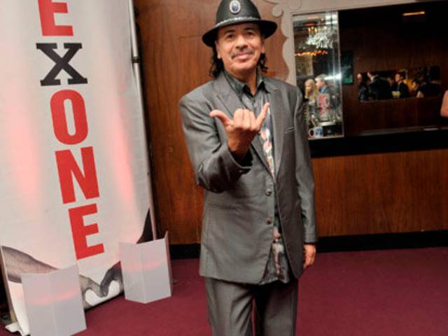 Carlos Santana attended the event on behalf of The Milagro Foundation