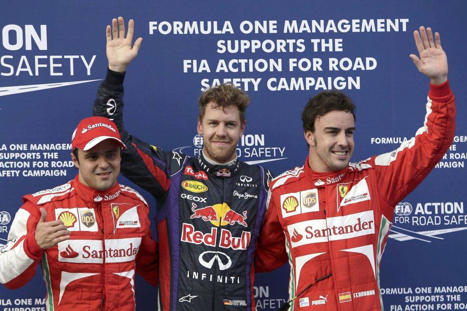 Sebastian Vettel took his second pole position of the season after mastering the changing conditions in Malaysia