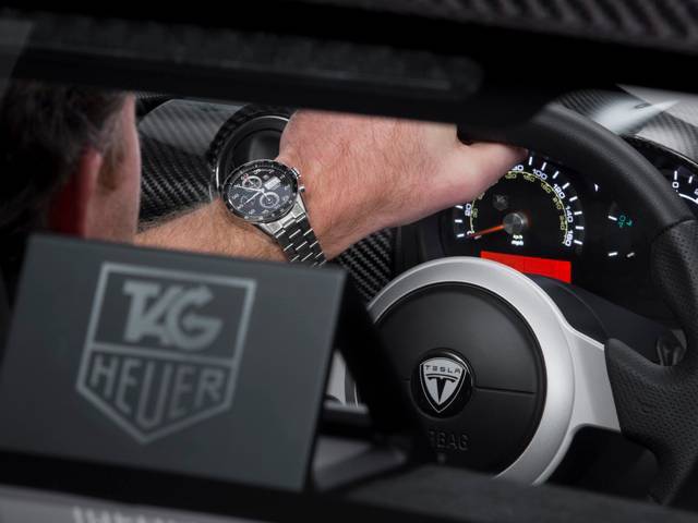 TAG Heuer celebrates its 150th anniversary with the TAG Heuer Tesla roadster