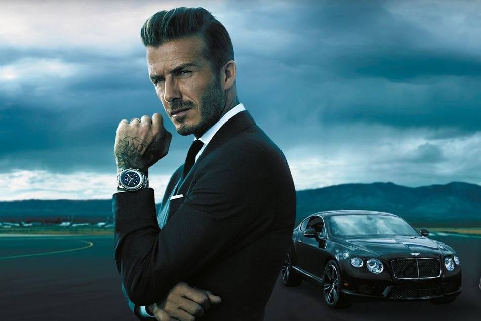 Anthony Mandler photographs David Beckham for the campaign featuring the 10th anniversary special collection of Breitling for Bentley watches.